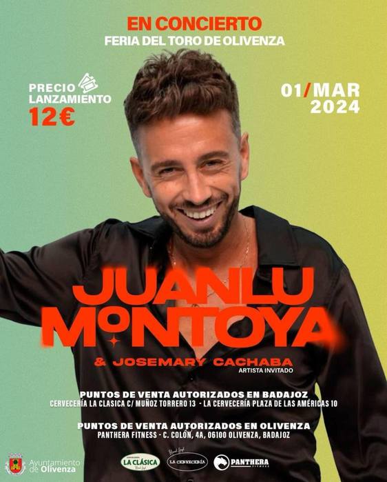 El cantautor Juanlu Montoya actuará el primer día de la Feria del Toro