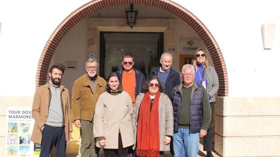 El arte en mármol de Olivenza estuvo presente en el 'II Ciclo de Diálogos Ibéricos' del Cechap en Vila Viçosa, Portugal