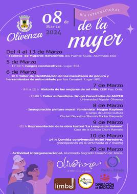 Olivenza conmemora el Día de la Mujer con una semana de actos