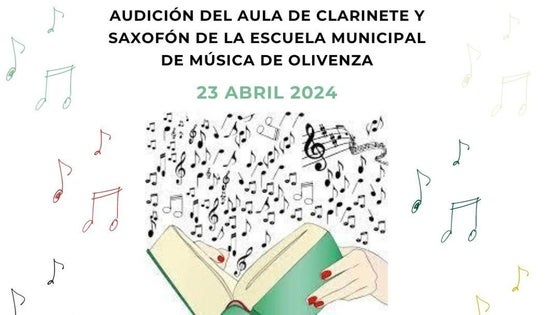 Las Aulas municipales de Clarinete y Saxofón harán una audición por el Día del Libro