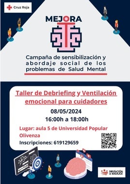 Cruz Roja impartirá un taller para cuidadores dentro del 'Programa Mejora'