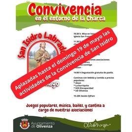 Debido a los tres días de luto por el fallecimiento de Ramón Rocha, la convivencia de San Isidro se posterga