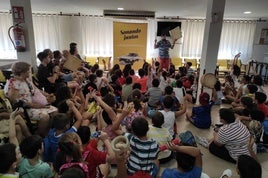 Participantes en el proyecto en el Centro de Mayores.