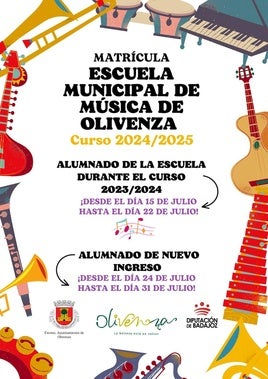 Los interesados en ingresar en la Escuela Municipal de Música ya pueden inscribirse
