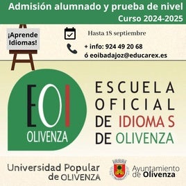 Últimos días para hacer la prueba de nivel en la Escuela Oficial de Idiomas