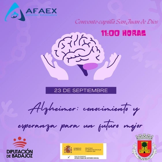 Afaex organiza una charla sobre el Alzheimer con motivo del Día Internacional