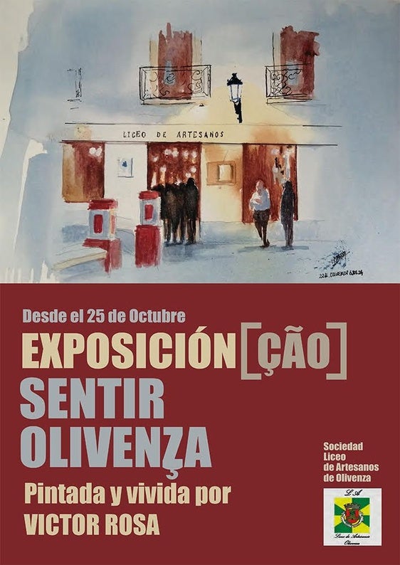 El Liceo de Artesanos acogerá la muestra sobre Olivenza en acuarela de Víctor Rosa