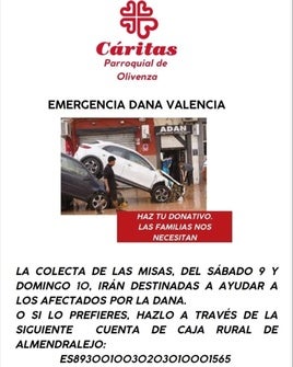 Las Hermandades, Cofradías y Asociaciones Parroquiales donan 4.350 euros para los afectados por la DANA