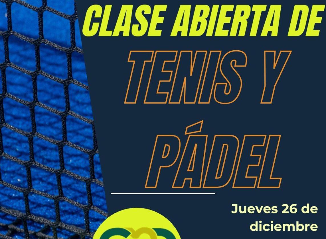 La GMD, en las modalidades de Tenis y Pádel, organiza una jornada de puertas abiertas