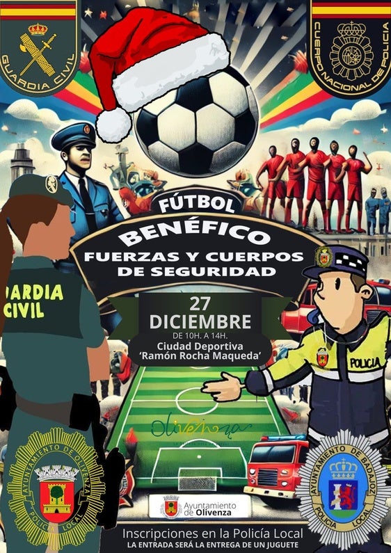 Las fuerzas y cuerpos de seguridad disputarán un partido de fútbol benéfico