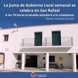 San Rafael acoge la Junta de Gobierno Local Semanal