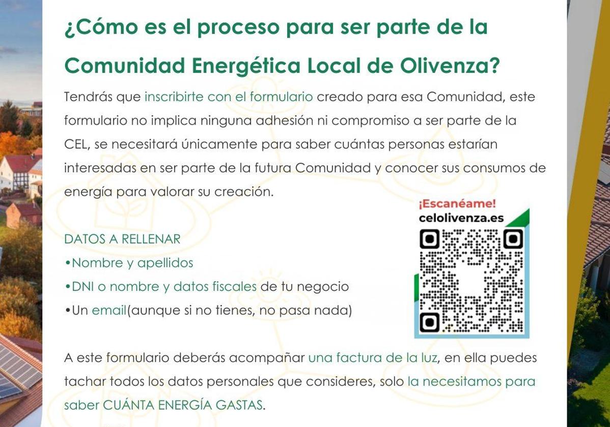 Se abren las inscripciones para adherirse a la Comunidad Energética Local