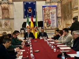 algunos de los asistentes a la reunión de seguridad.