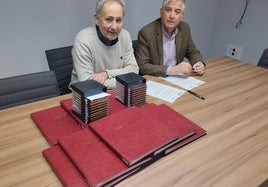 Representantes de las instituiones firmantes del convenio.