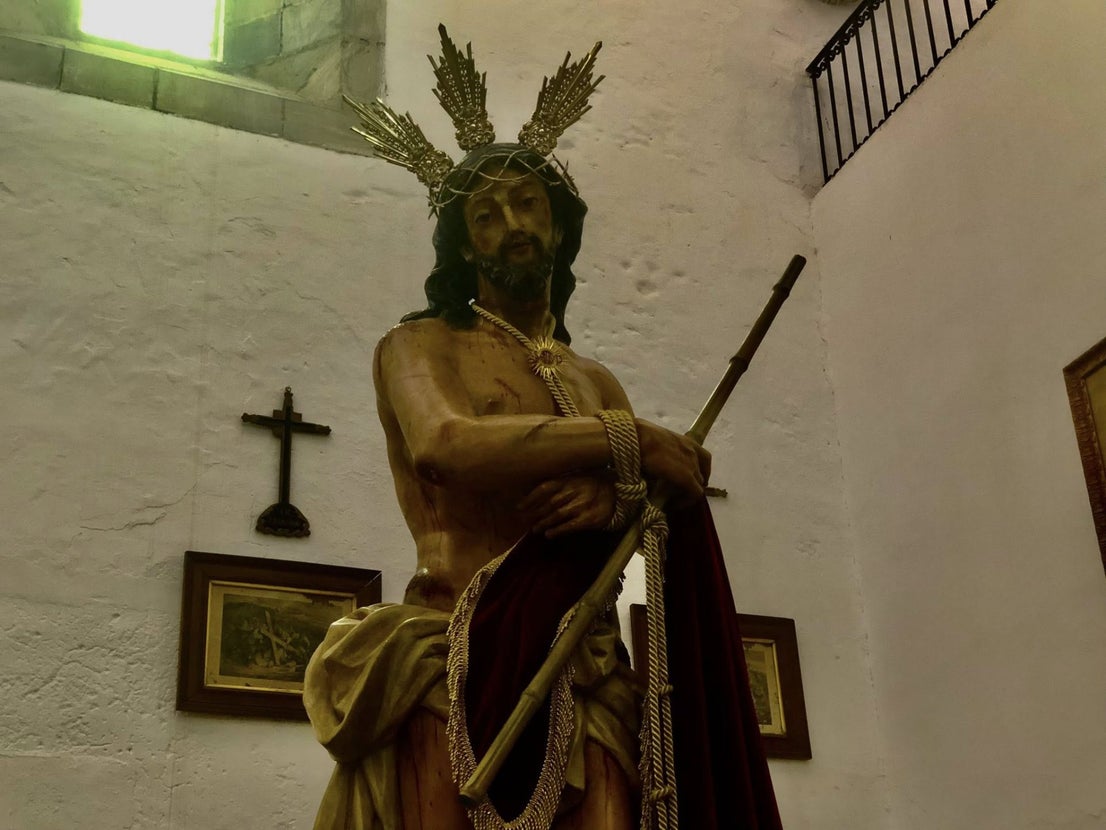 Jesús Orando en el Huerto estrenó nuevos faldones el martes Santo