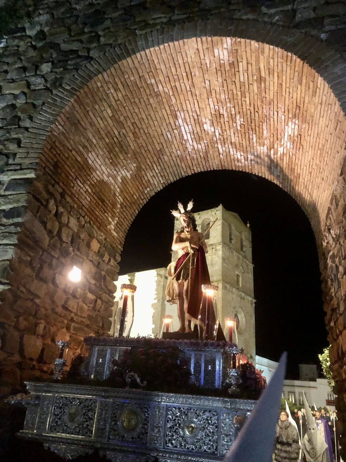 Jesús Orando en el Huerto estrenó nuevos faldones el martes Santo