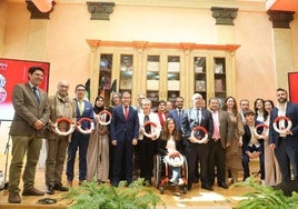 Felipe y González en la entrega de premios.