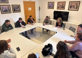 Un momento de la reunión.