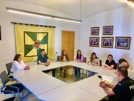 Un momento de la reunión.