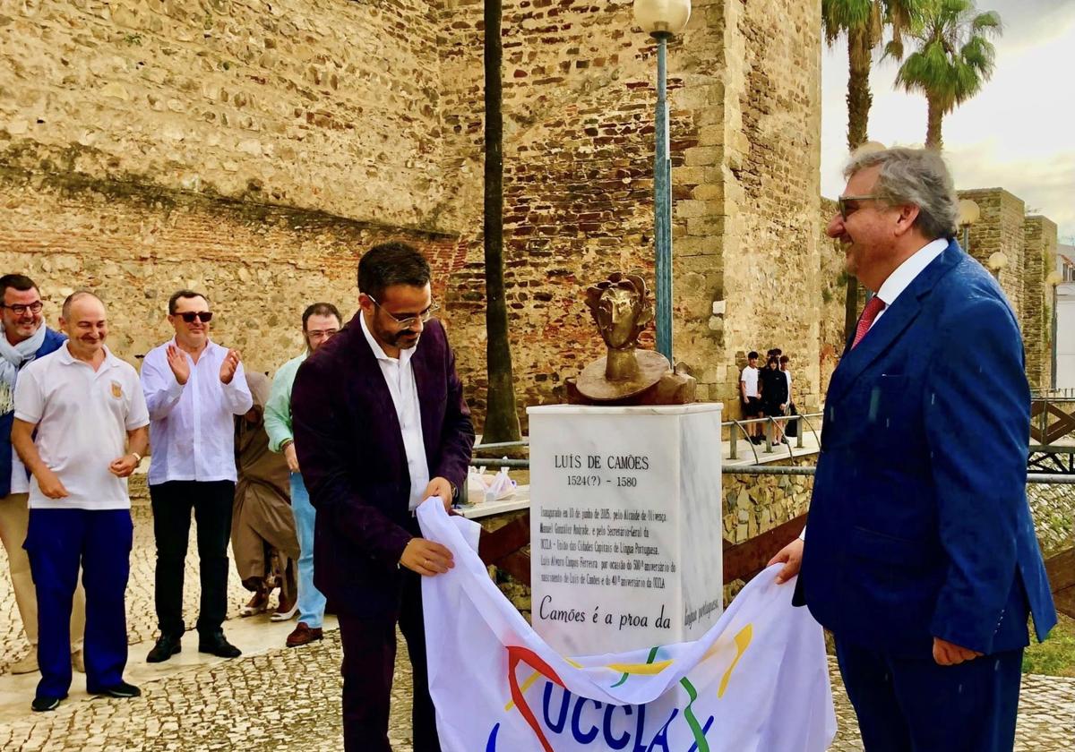 Inaugurado el busto del poeta luso Luís de Camões en el Día de Portugal