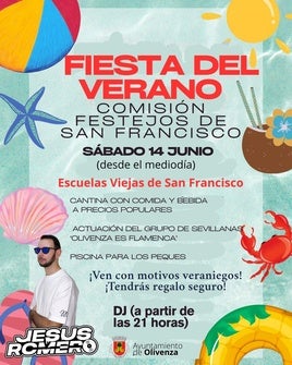 El verano arranca en San Francisco de Olivenza con una gran fiesta popular
