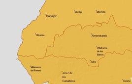 La Aemet y el 112 Extremadura amplían la alerta naranja por altas temperaturas a toda la provincia de Badajoz