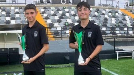 Daniel Bueno y Dioni Moreno, campeones de Extremadura con el CD Badajoz A Infantil