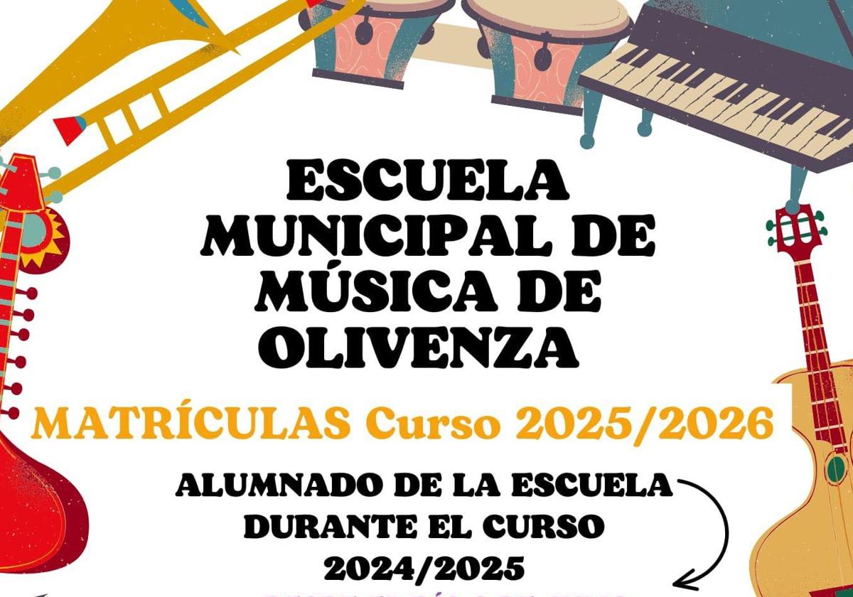 Abiertas las matriculaciones en la Escuela Municipal de Música para 2025/26