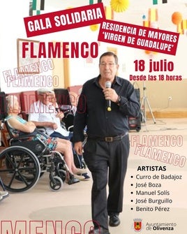 Flamenco solidario para las personas mayores de la residencia 'Virgen de Guadalupe'