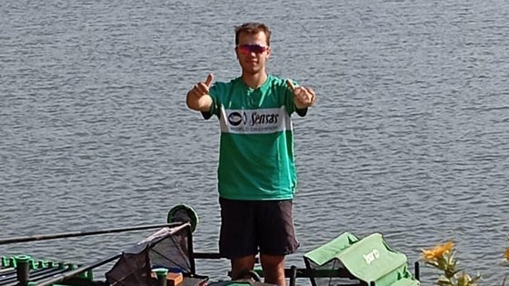 El joven Diego Barrero, bronce y diploma en el Campeonato de España de Pesca en agua dulce
