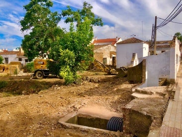 Avanzan las obras de rehabilitación de la Fuente de La Rala