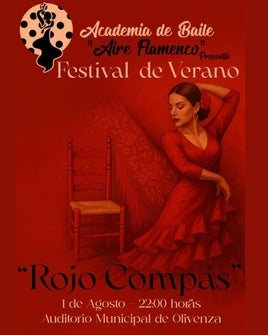 La Academia Aire Flamenco presenta su Festival de Verano con el espectáculo 'Rojo Compás'