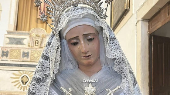 La Virgen de los Dolores luce nuevo broche para su festividad del 15 de septiembre