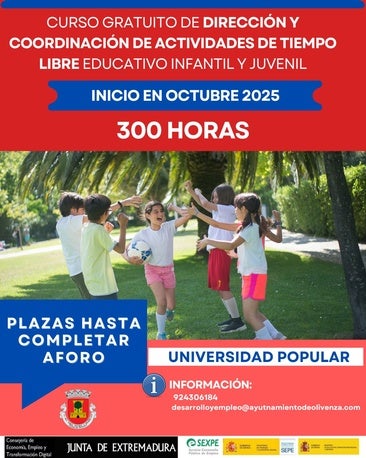 La UPO oferta un curso gratuito de Dirección y Coordinación de Actividades de Tiempo Libre