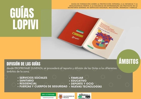Olivenza distribuye las Guías Lopivi para reforzar la protección de la infancia y la adolescencia