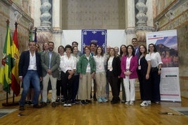 Delegación del proyecto y autoridades en el Convento san Juan de Dios.