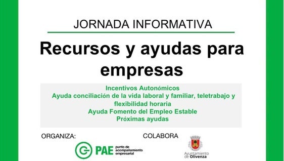 El PAE ofrece acoge una jornada sobre incentivos para empresas