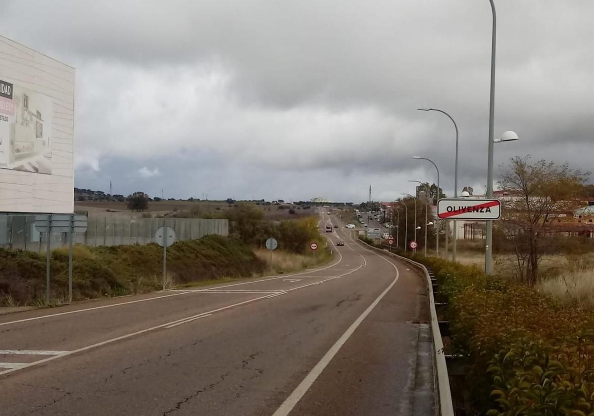 Carretera de Olivenza.