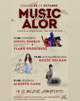 Miguel Rumbao, Flako Rodríguez, Rocío Roldán y DJ Alberto Cano animarán el Musicalor 2025