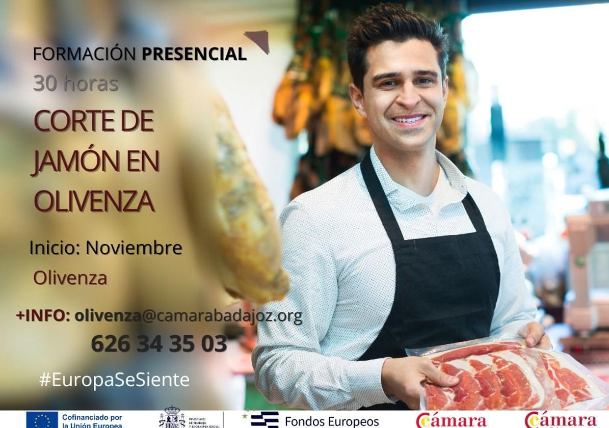 Nueva formación presencial de Corte de Jamón para mayores de 45 años