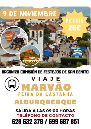 La comisión de festejos de Don Benito organiza un viaje a la Feira da Castanha