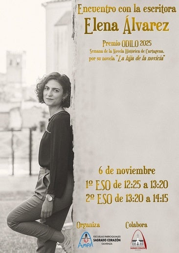 Los alumnos de ESO del Sagrado Corazón se reunirán con la escritora Elena Álvarez