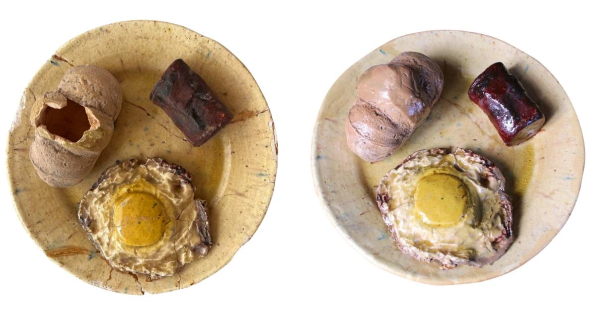 Plato típico de Olivenza recién restaurado.