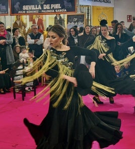 La exhibición del grupo de baile 'Aire Flamenco' encandiló al público