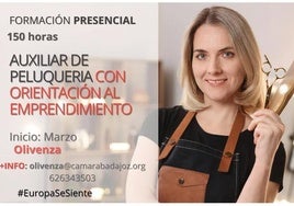 La UPO acoge un curso de Auxiliar de Peluquería de la Cámara de Comercio