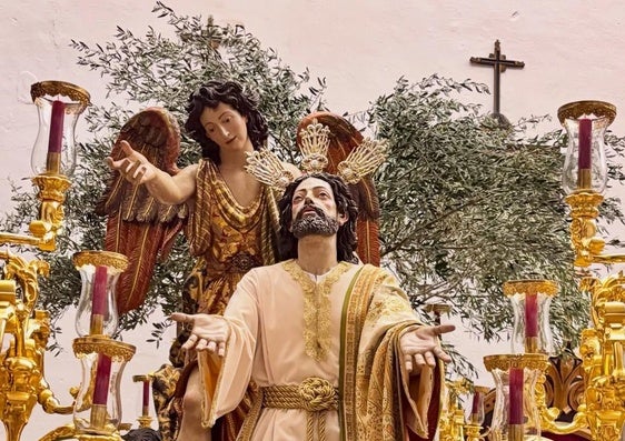 Jesús Orando en el Huerto procesiona en el 25 aniversario de su bendición