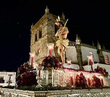 Jesús de la Caña Verde lució en todo su esplendor el martes Santo tras su reciente restauración