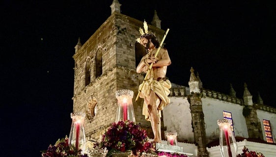 Jesús de la Caña Verde lució en todo su esplendor el martes Santo tras su reciente restauración