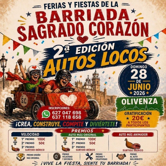 La Farrapa recupera su carrera de autos locos tras el éxito de su primera edición