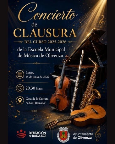 La Escuela Municipal de Música cierra el curso con un concierto de clausura